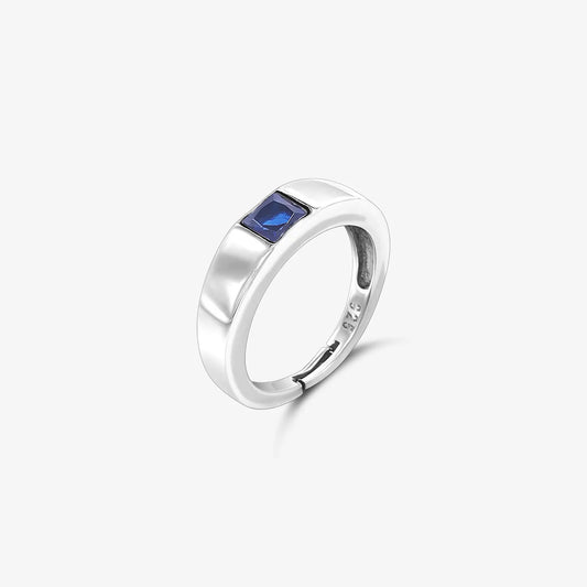 Silver Blue Stone Ring for Women - Tweov Jewels
