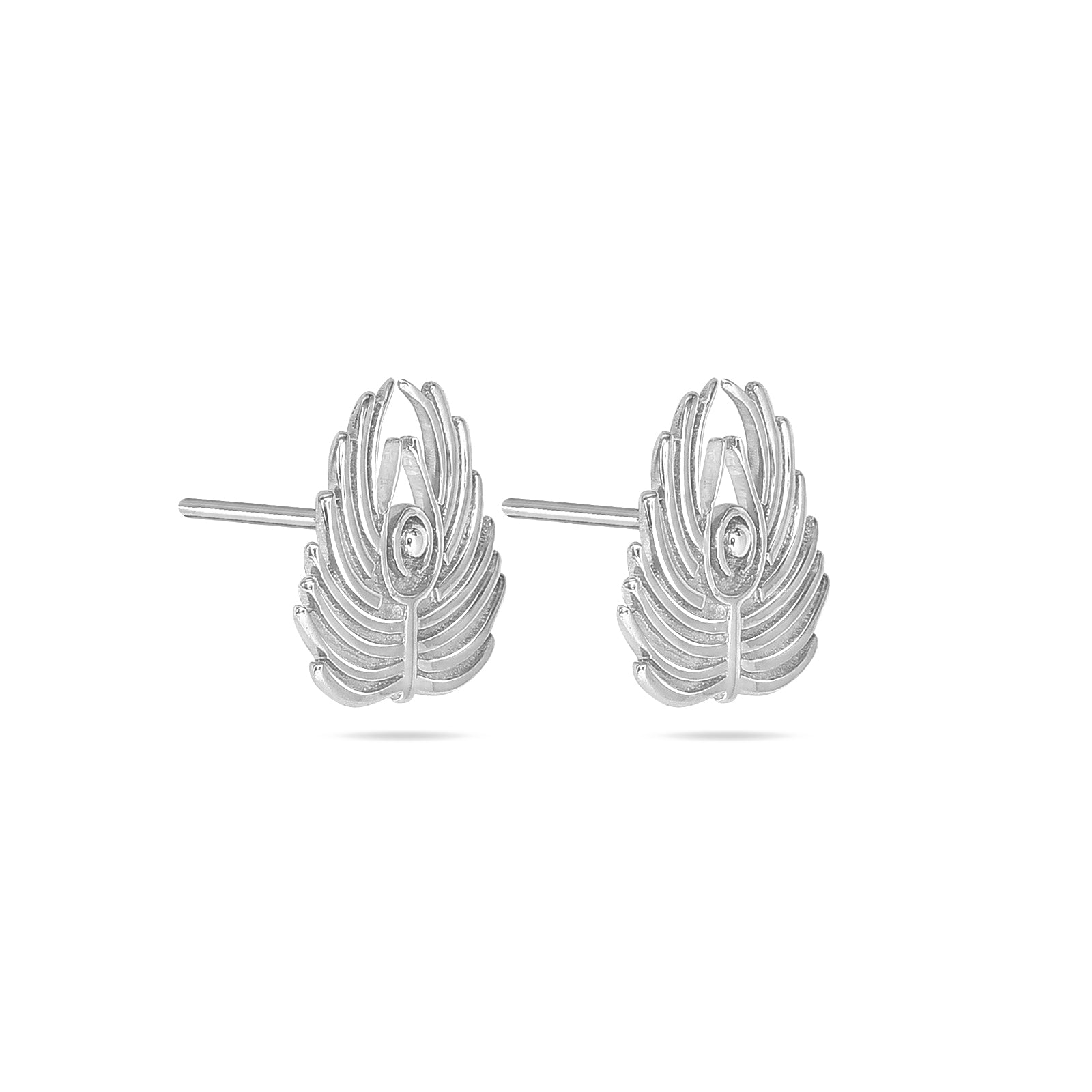 Pure 925 Silver Earring - Beautiful Peacock Feather Design - Tweov Jewels