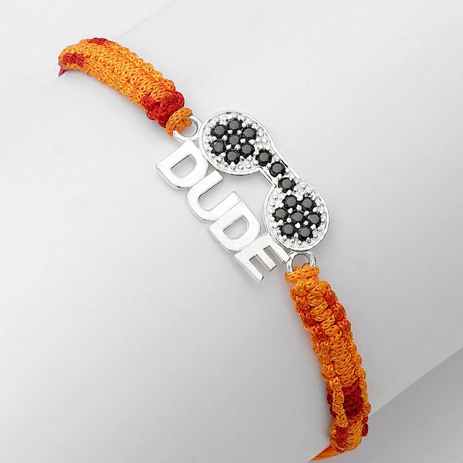 Dude Silver Rakhi for Brother - Tweov Jewels