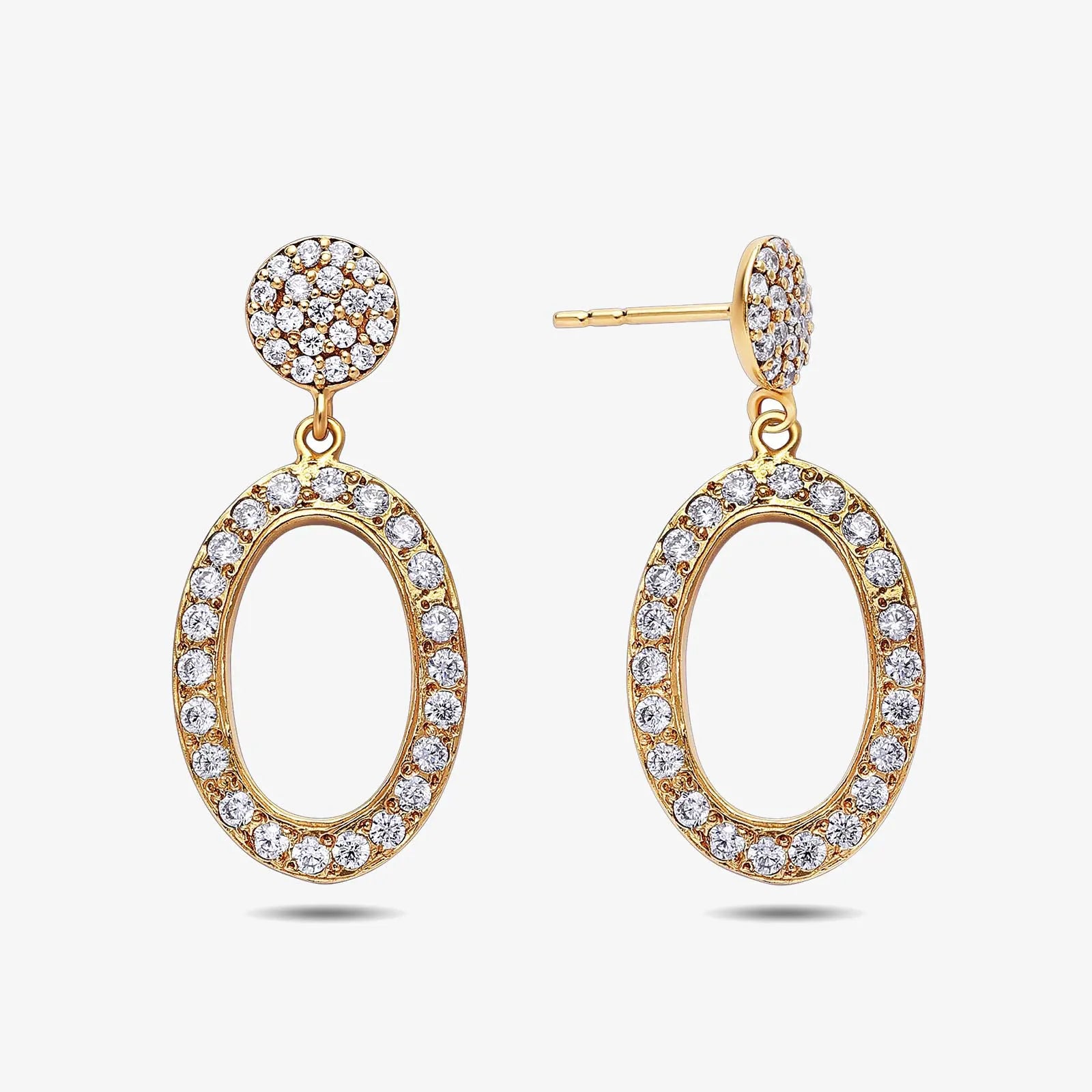 Pure Silver Earrings - Made With Rich CZ Stone - Tweov Jewels