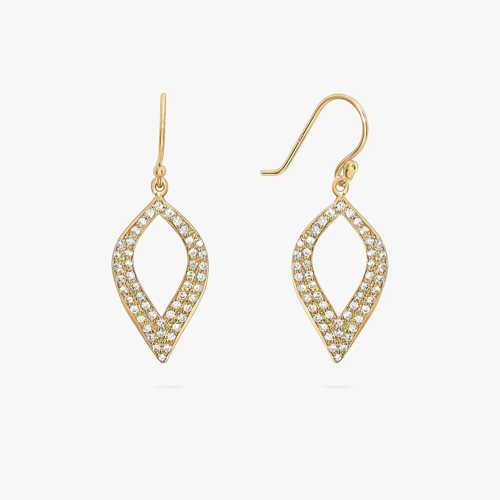 Pure Silver Gold Earrings Odyssey of Cubic Zircon - Tweov Jewels