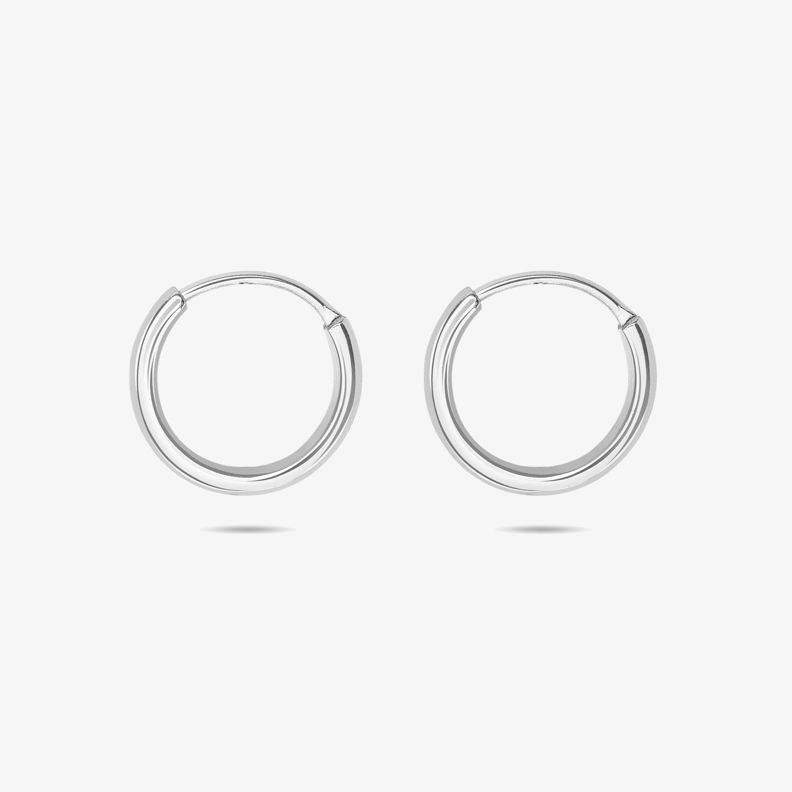 Heart Silver Hoop Earrings - Tweov Jewels