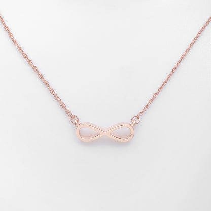 Pure Silver Pendant - Rose Gold Plated With Infinity Design - Tweov Jewels