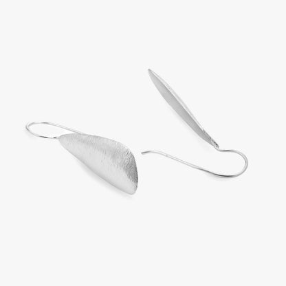 Feather Design Silver Drop Earrings - Tweov Jewels
