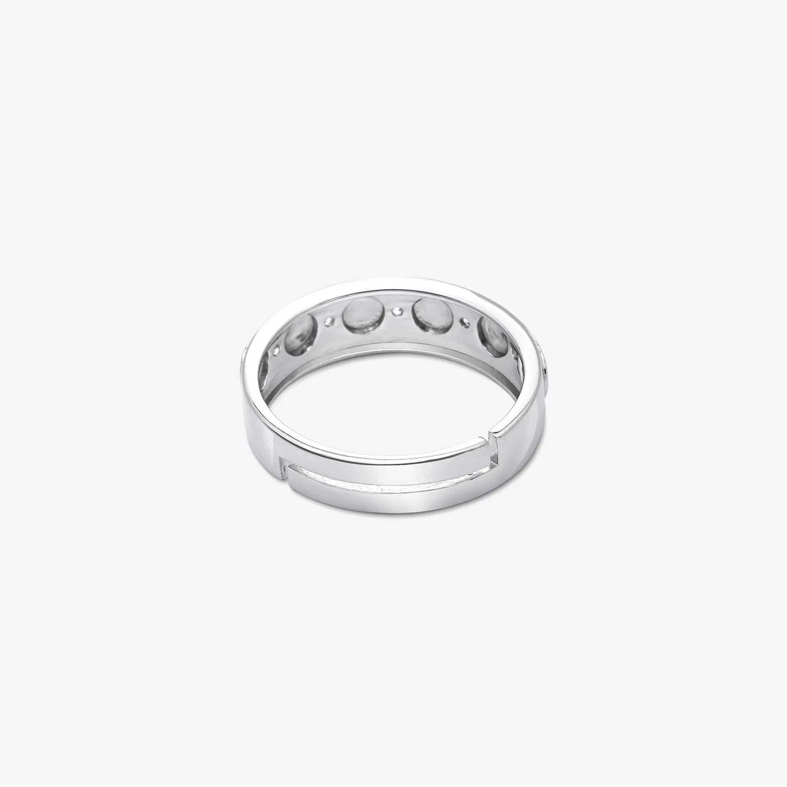 CZ Studded Starlight Silver Ring for Women - Tweov Jewels