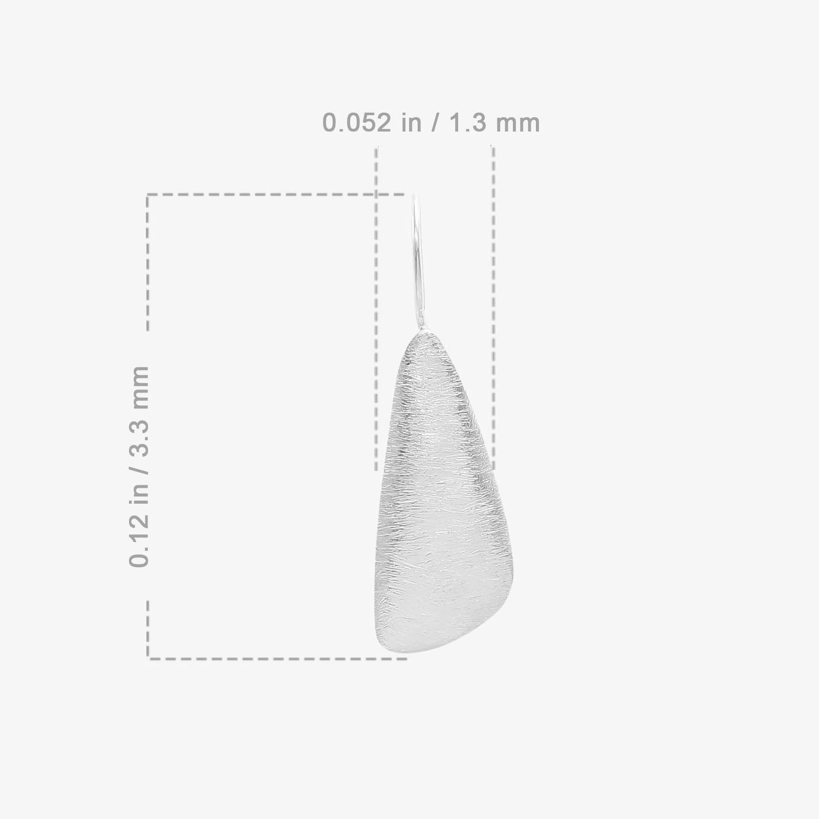 Feather Design Silver Drop Earrings - Tweov Jewels