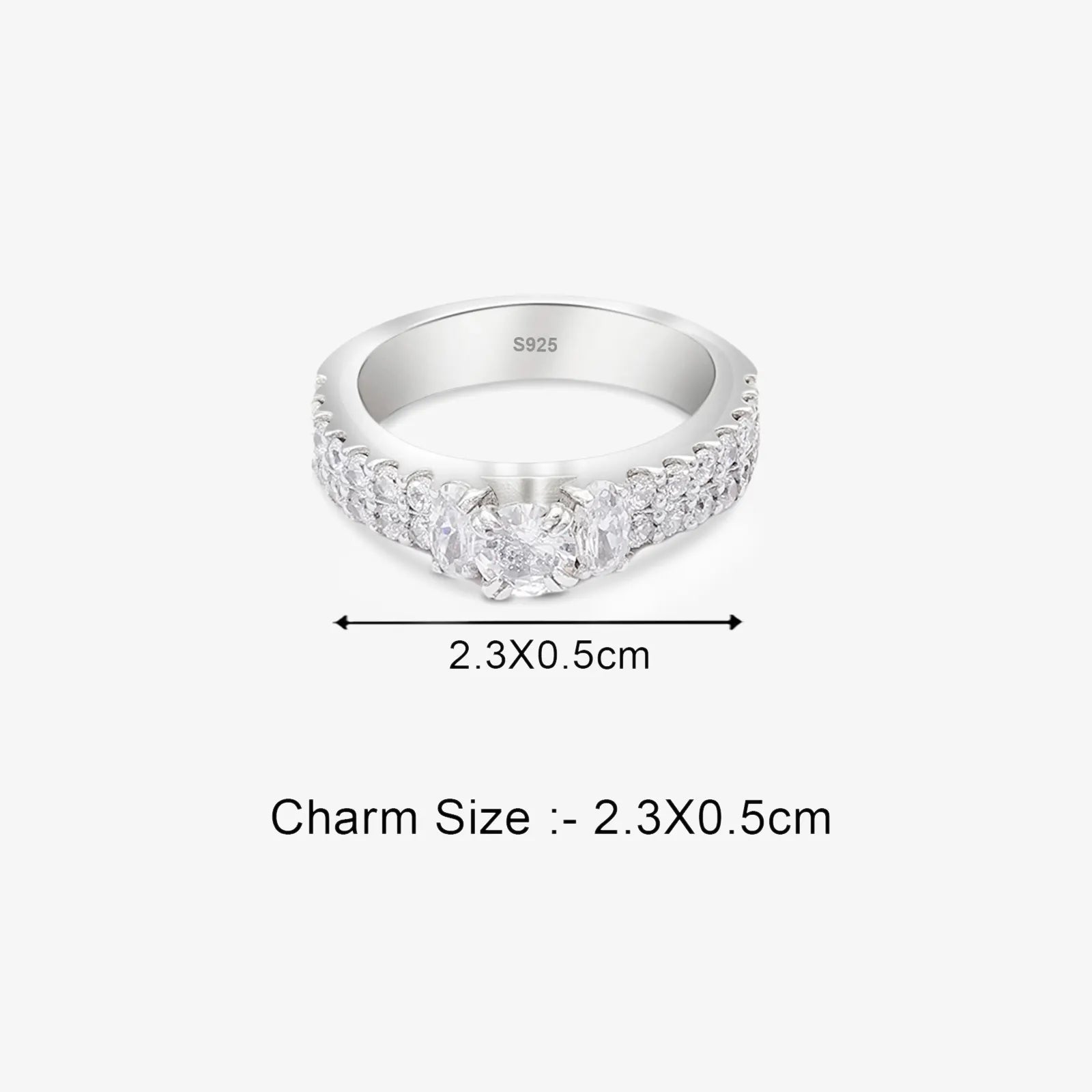 Silver Solitaire CZ Stylish Ring - Tweov Jewels