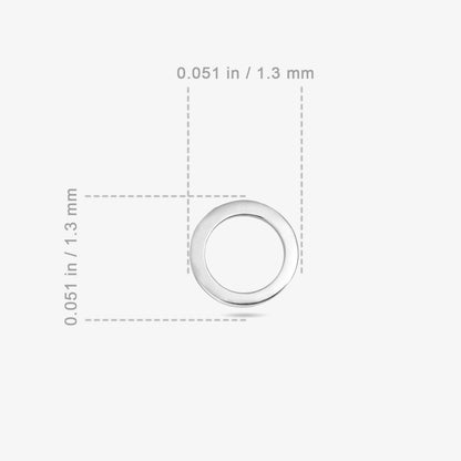 Pure Silver Stud Earrings - Polished Hoop Design - Tweov Jewels