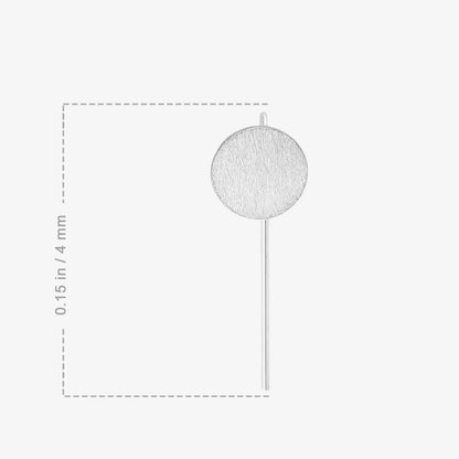 Long Solid Bar Silver Earrings - Tweov Jewels