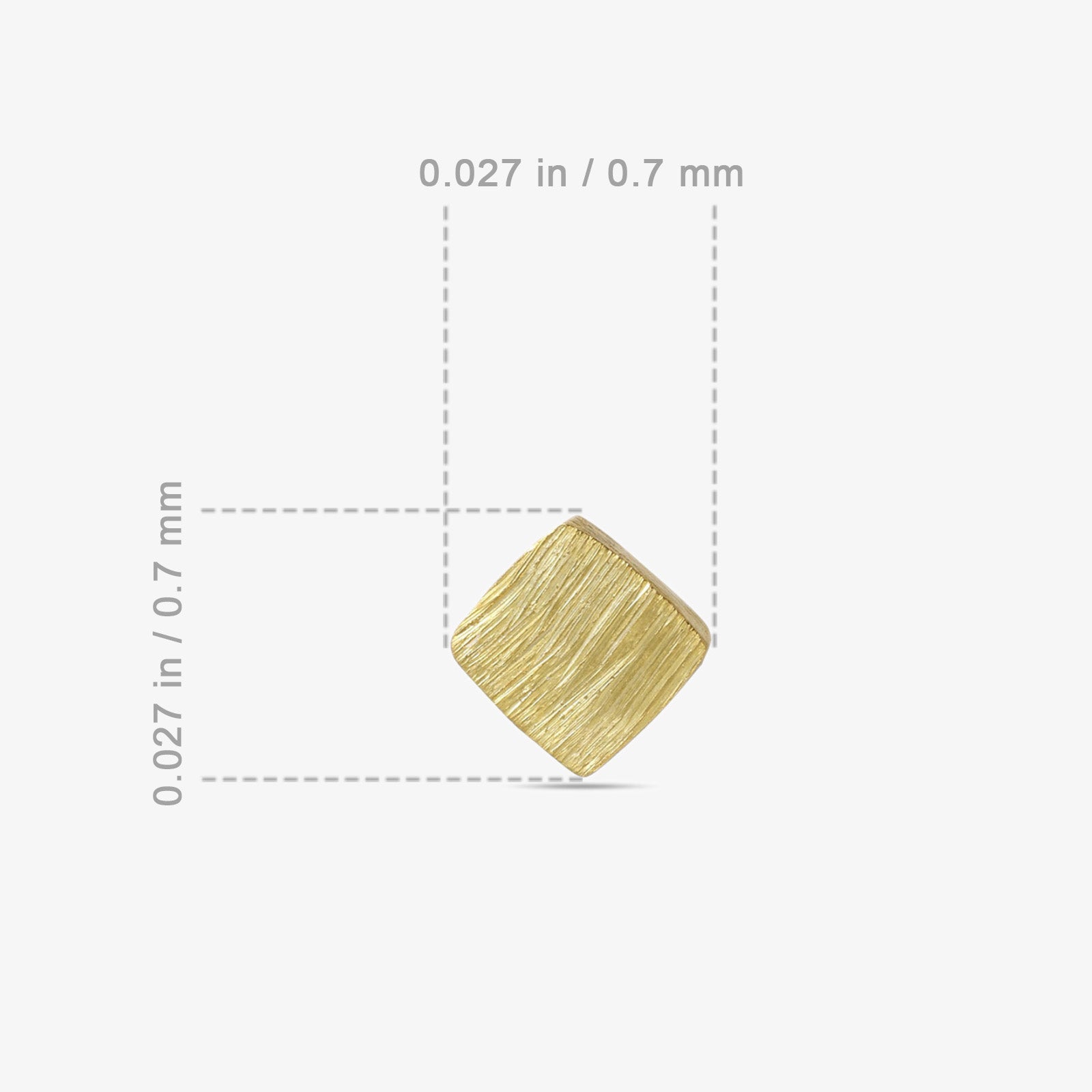 Pure Silver Stud Earrings - Gold Plated With Modern Cubes - Tweov Jewels