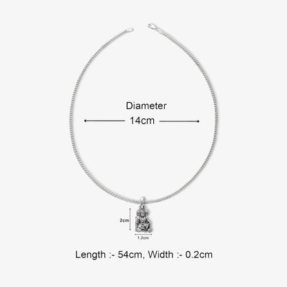 Silver Panchmukhi Hanuman ji Kavach Locket - Tweov Jewels