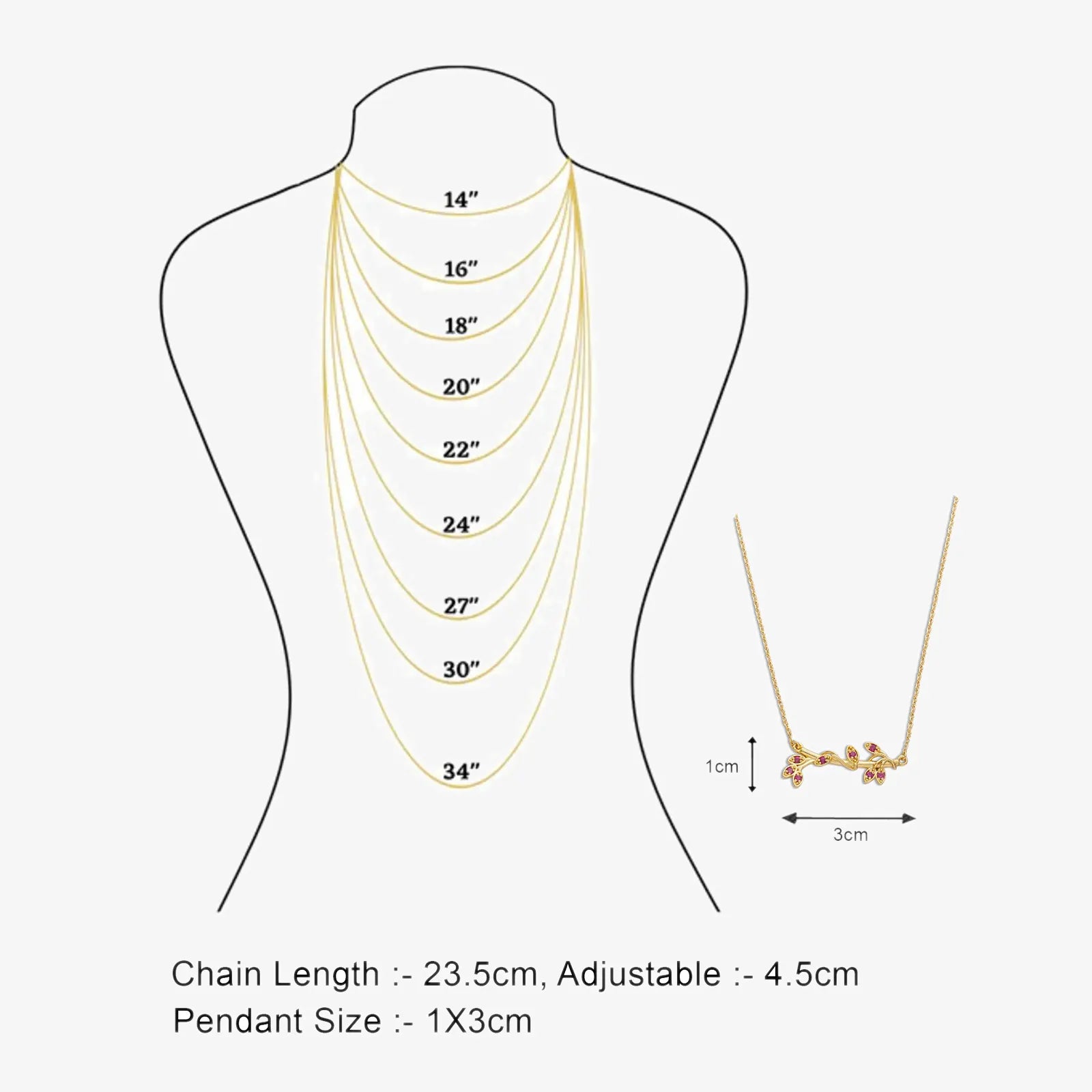 Gold Plated Pink Leaf Silver Necklace - Tweov Jewels