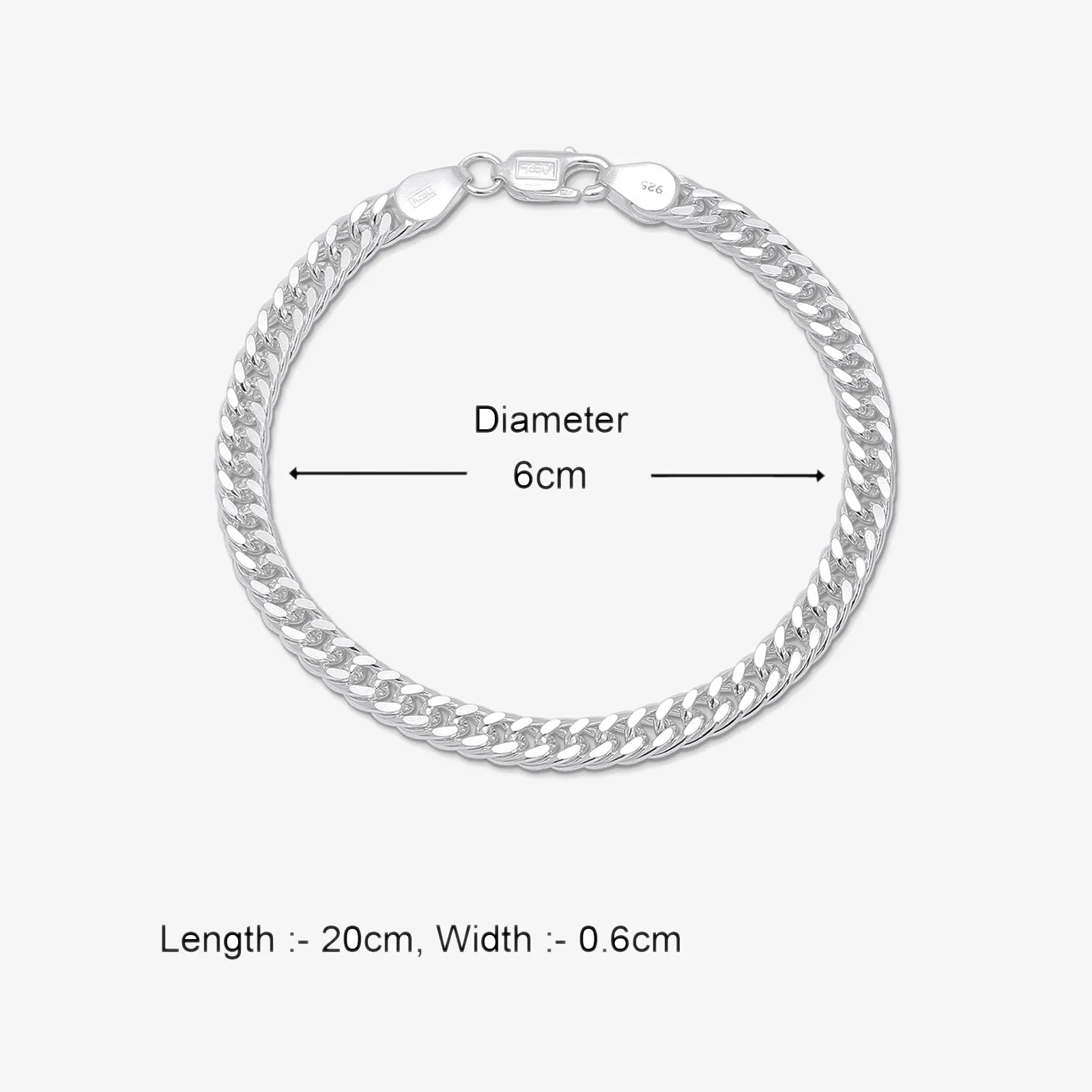 Slim Curb Link Silver Bracelet - Tweov Jewels
