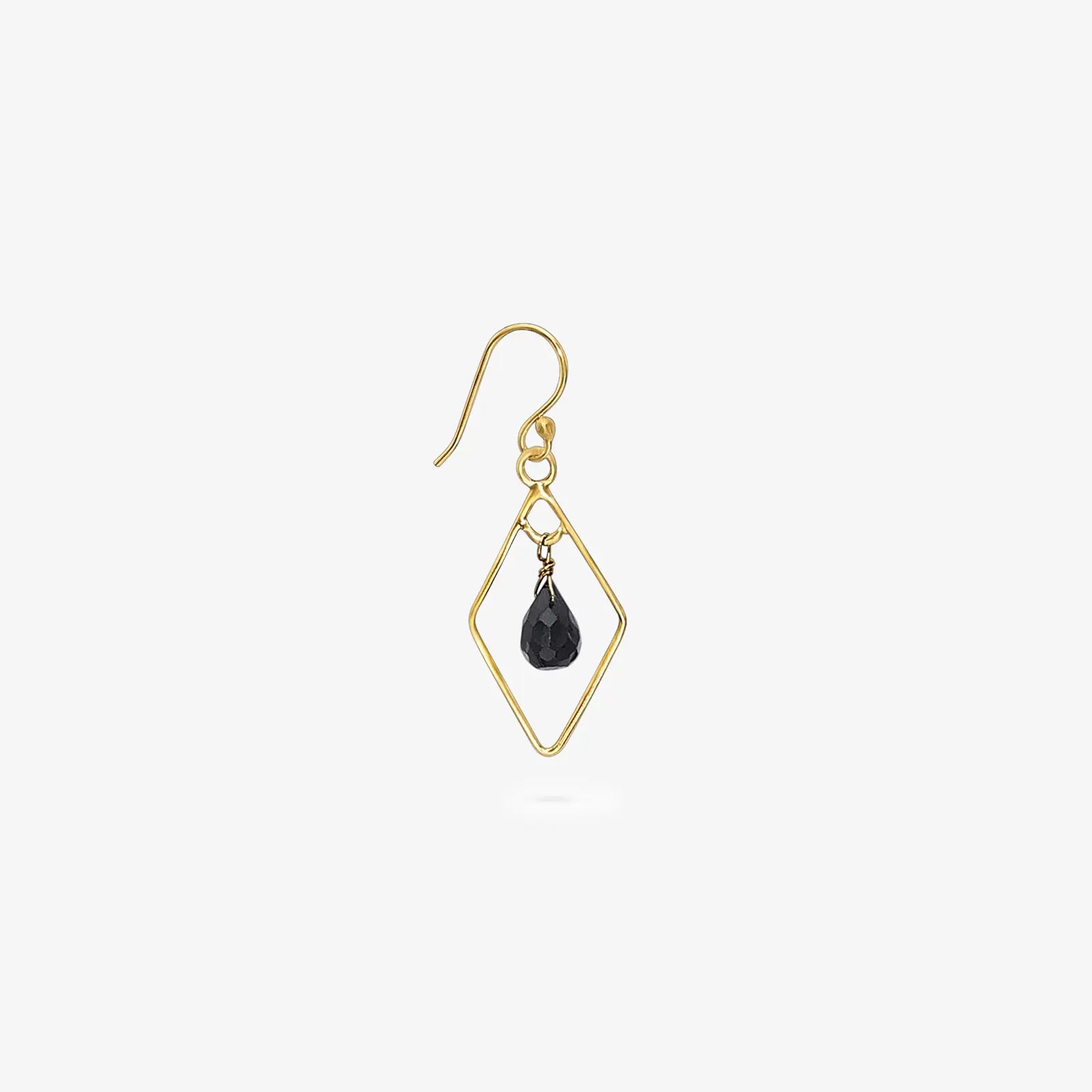 Contemporary Gold Oynx Model Earrings - Tweov Jewels