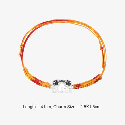 Dude Silver Rakhi for Brother - Tweov Jewels