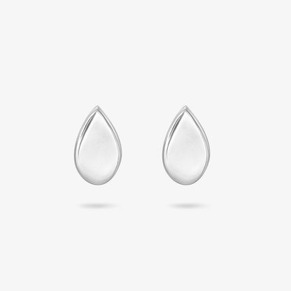 Pure 925 Sterling Silver Raindrop Stud Earrings for Women - Tweov Jewels