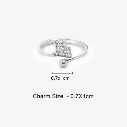 Shiny Silver Fishtail Ring for Women - Tweov Jewels