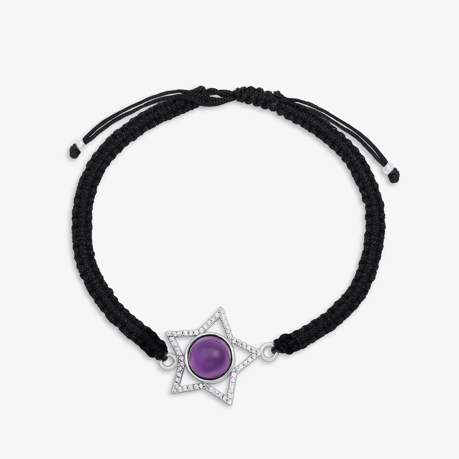 Silver Blue Star Black Thread Anklet - Tweov Jewels