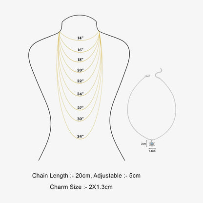 Star Design Silver Necklace - Tweov Jewels