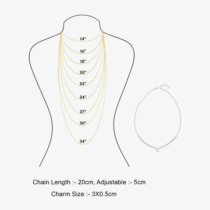 Solitaire Silver Tennis Necklace - Tweov Jewels