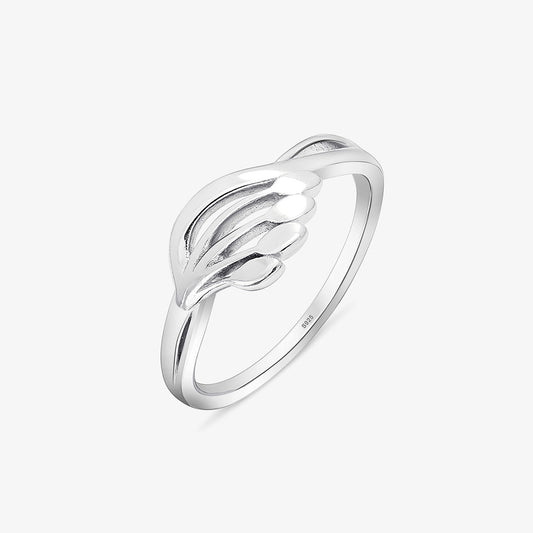 Wavy Petal Silver Ring - Tweov Jewels