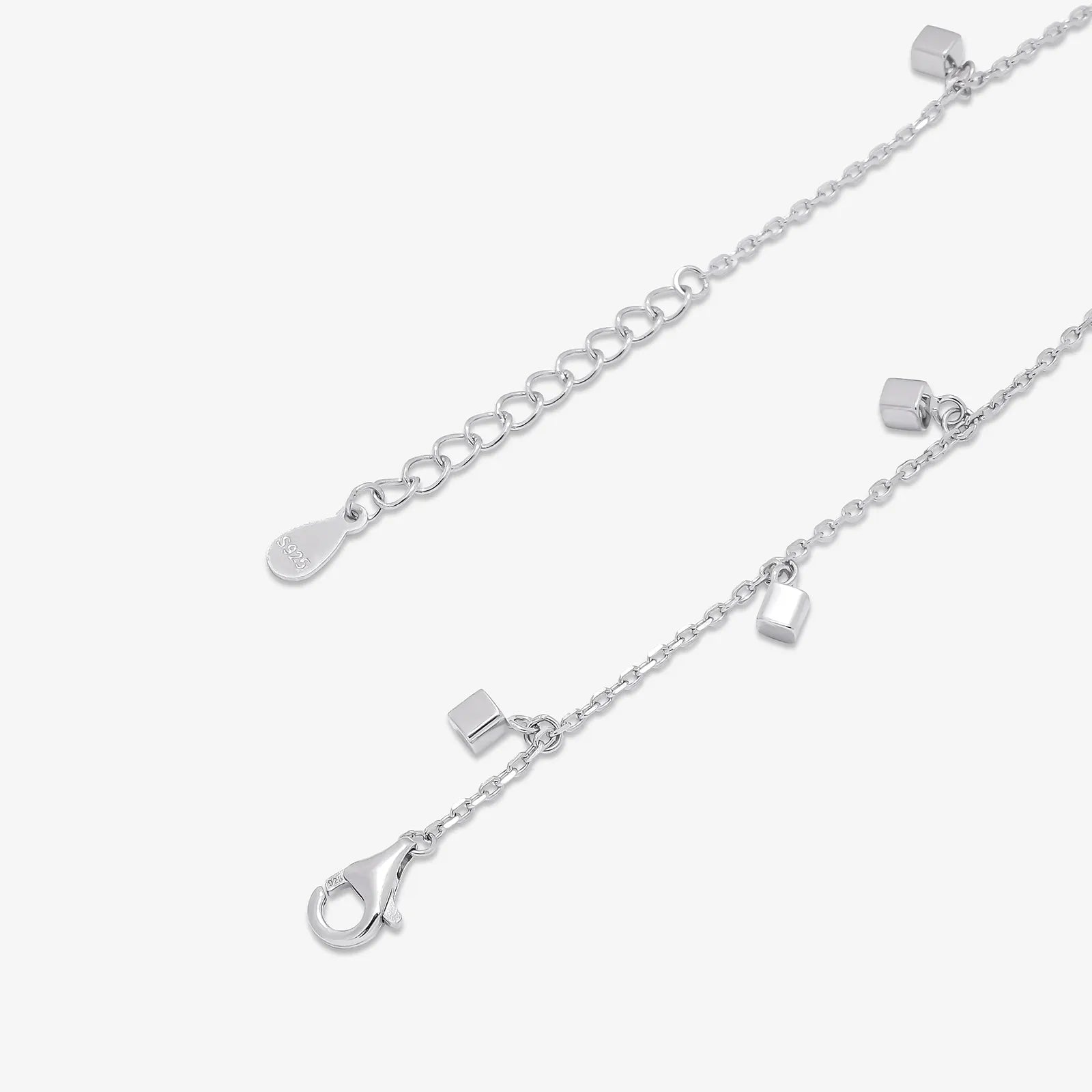 Silver Cubic Rope Link Bracelet - Tweov Jewels