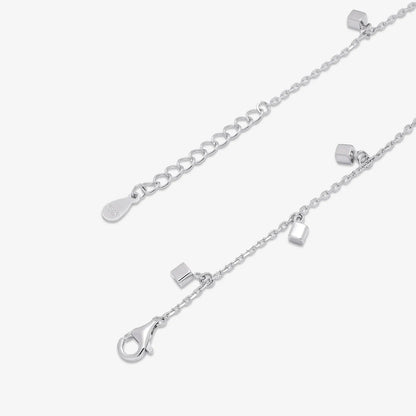 Silver Cubic Rope Link Bracelet - Tweov Jewels