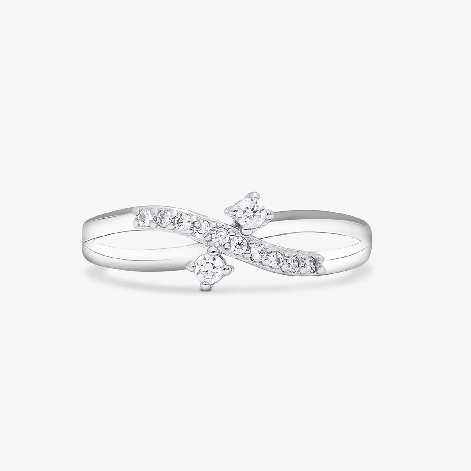 Infinity Cut Silver Ring - Tweov Jewels