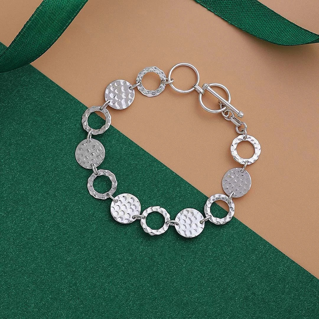 Lucky Coin Charm Custom Fit 925 Sterling Silver Bracelet - Tweov Jewels