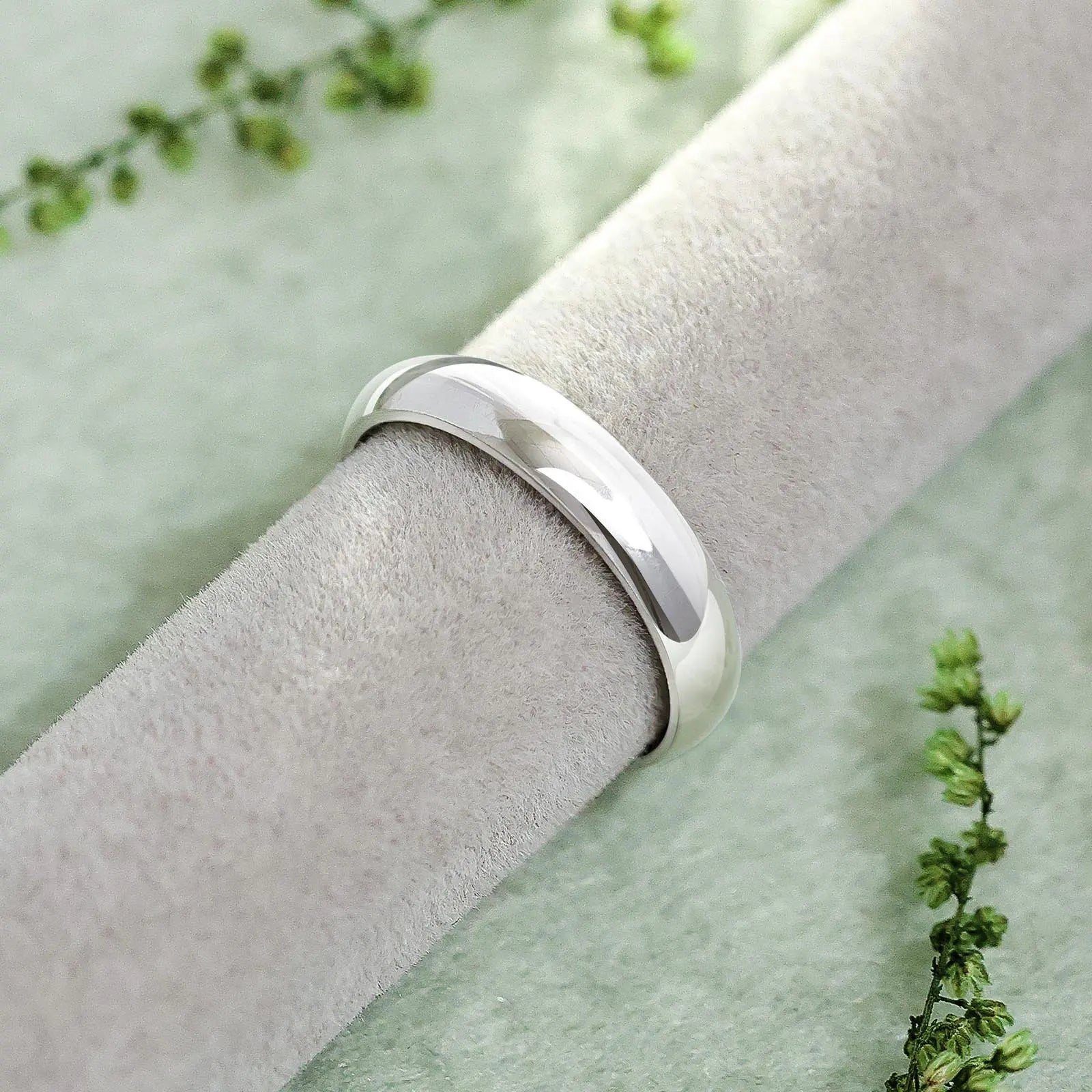 Silver Plain Band Ring