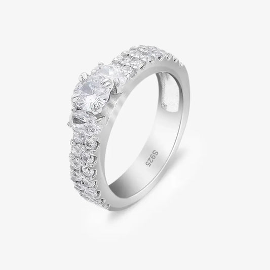 Silver Solitaire CZ Stylish Ring - Tweov Jewels