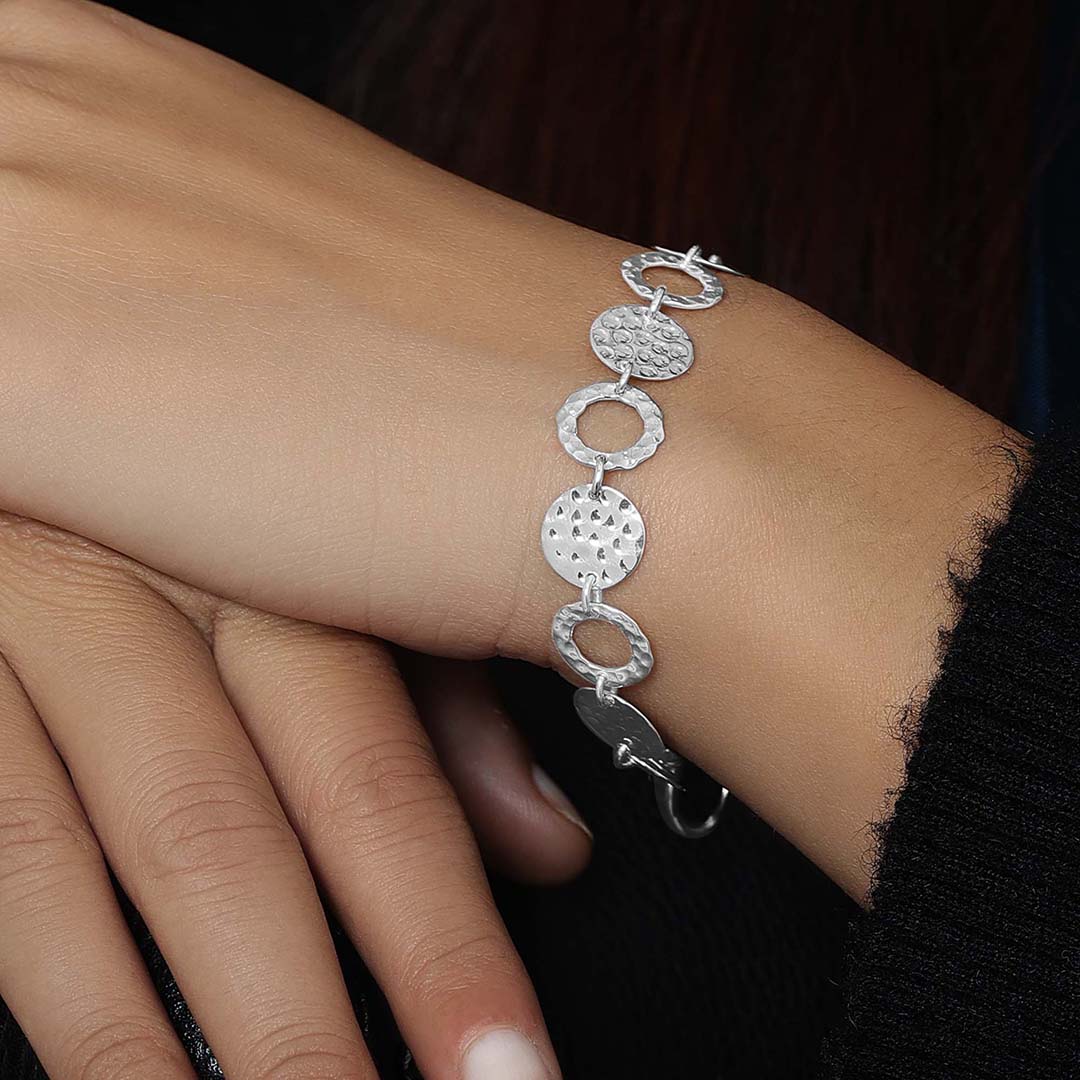 Lucky Coin Charm Custom Fit 925 Sterling Silver Bracelet - Tweov Jewels