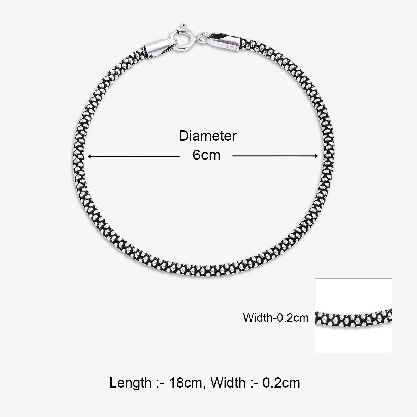 Handcrafted Silver Chain Bracelet - Tweov Jewels