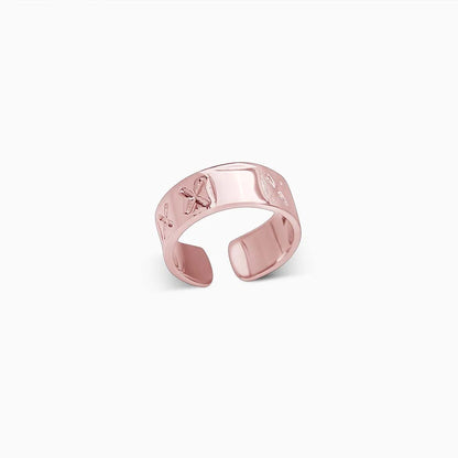 Band Style Rose Gold Engrave Ring-Universal - Tweov Jewels