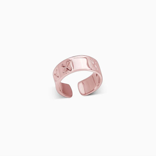 Band Style Rose Gold Engrave Ring-Universal - Tweov Jewels