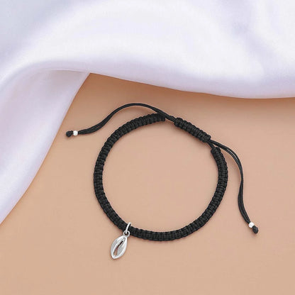 925 Sterling Silver Cowrie Shell Silver Anklet - Tweov Jewels