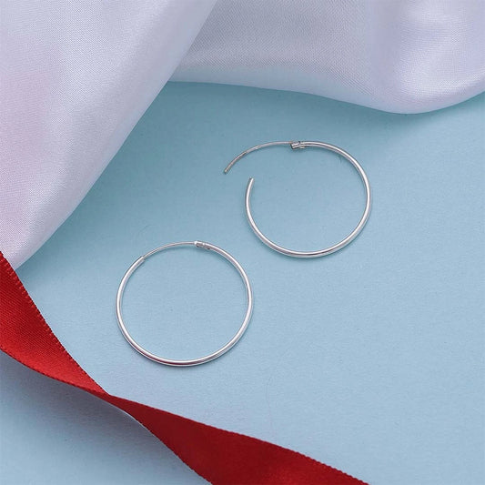 Pure 925 Silver Earrings - Flat Round Model - Tweov Jewels