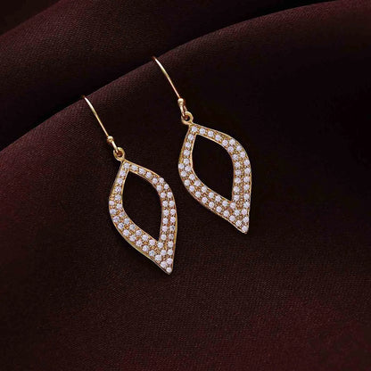 Pure Silver Gold Earrings Odyssey of Cubic Zircon - Tweov Jewels