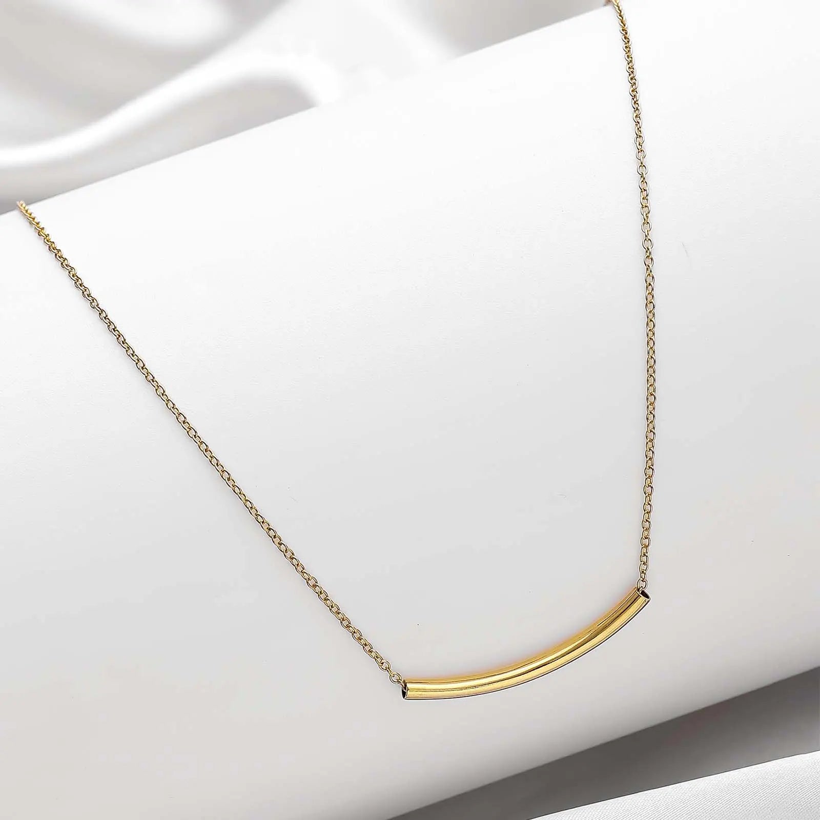 Pure 925 Silver Necklace - Elegant Gold Plated String Chain - Tweov Jewels
