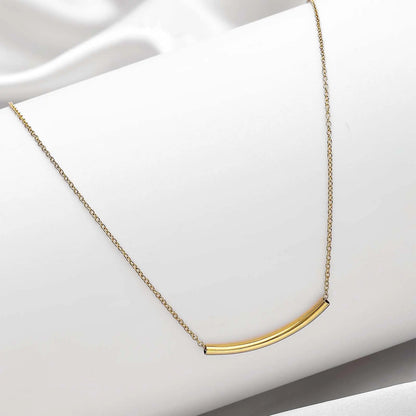 Pure 925 Silver Necklace - Elegant Gold Plated String Chain - Tweov Jewels