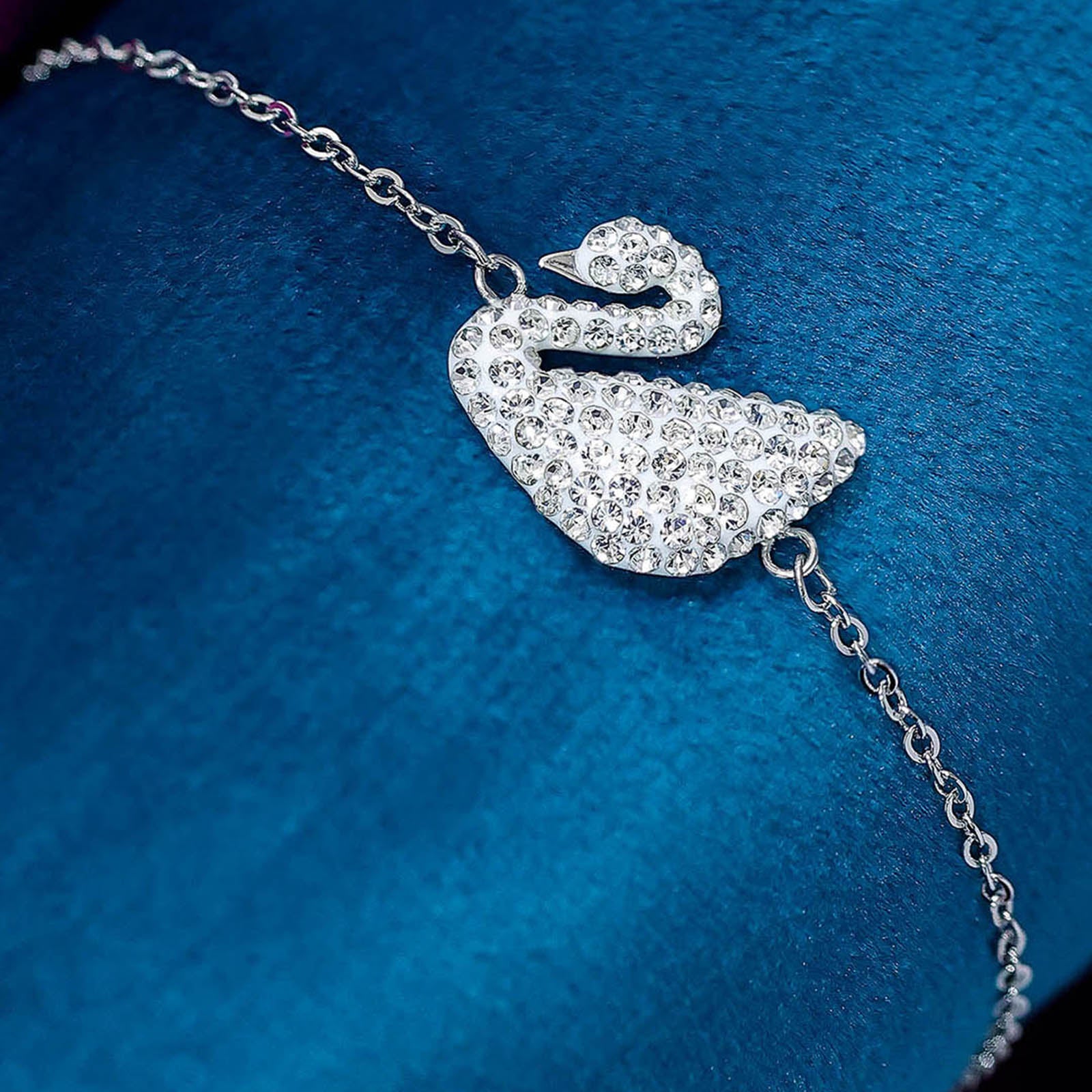 Swan Design Silver Bracelet - Tweov Jewels
