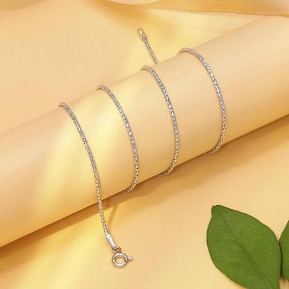 Silver Brick Style Chain - Tweov Jewels