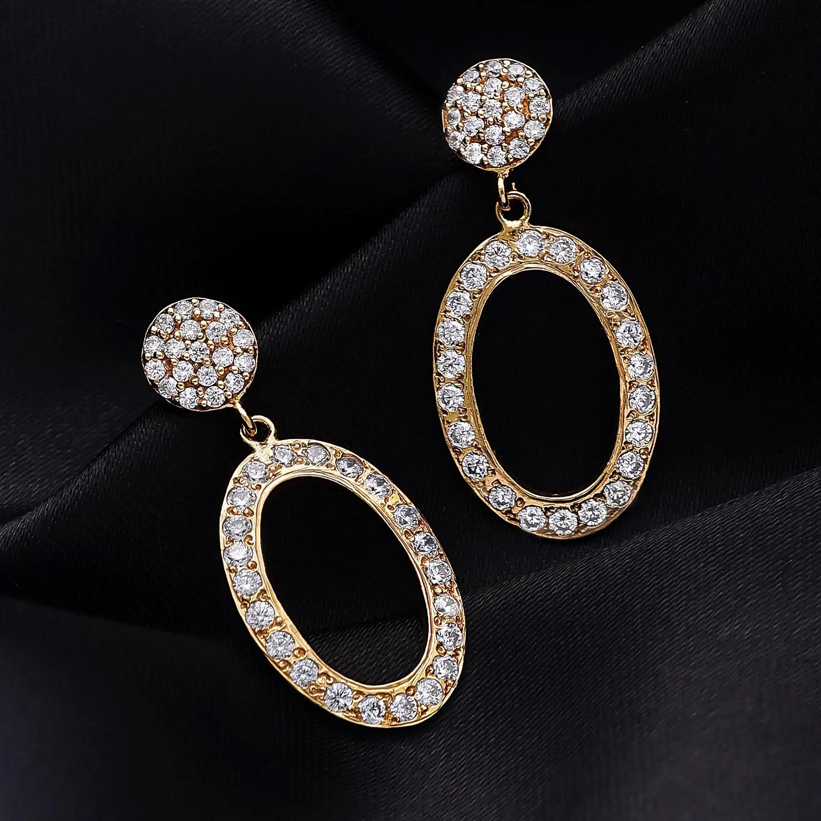 Pure Silver Earrings - Made With Rich CZ Stone - Tweov Jewels