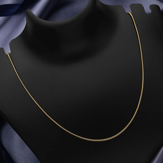 Pure 925 Silver Chain -  Gold Plated With Thick Rope Design - Tweov Jewels