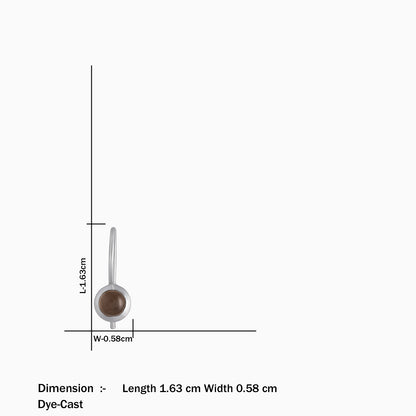 Pure Silver Earrings - Die-Cast Drop Hook Design