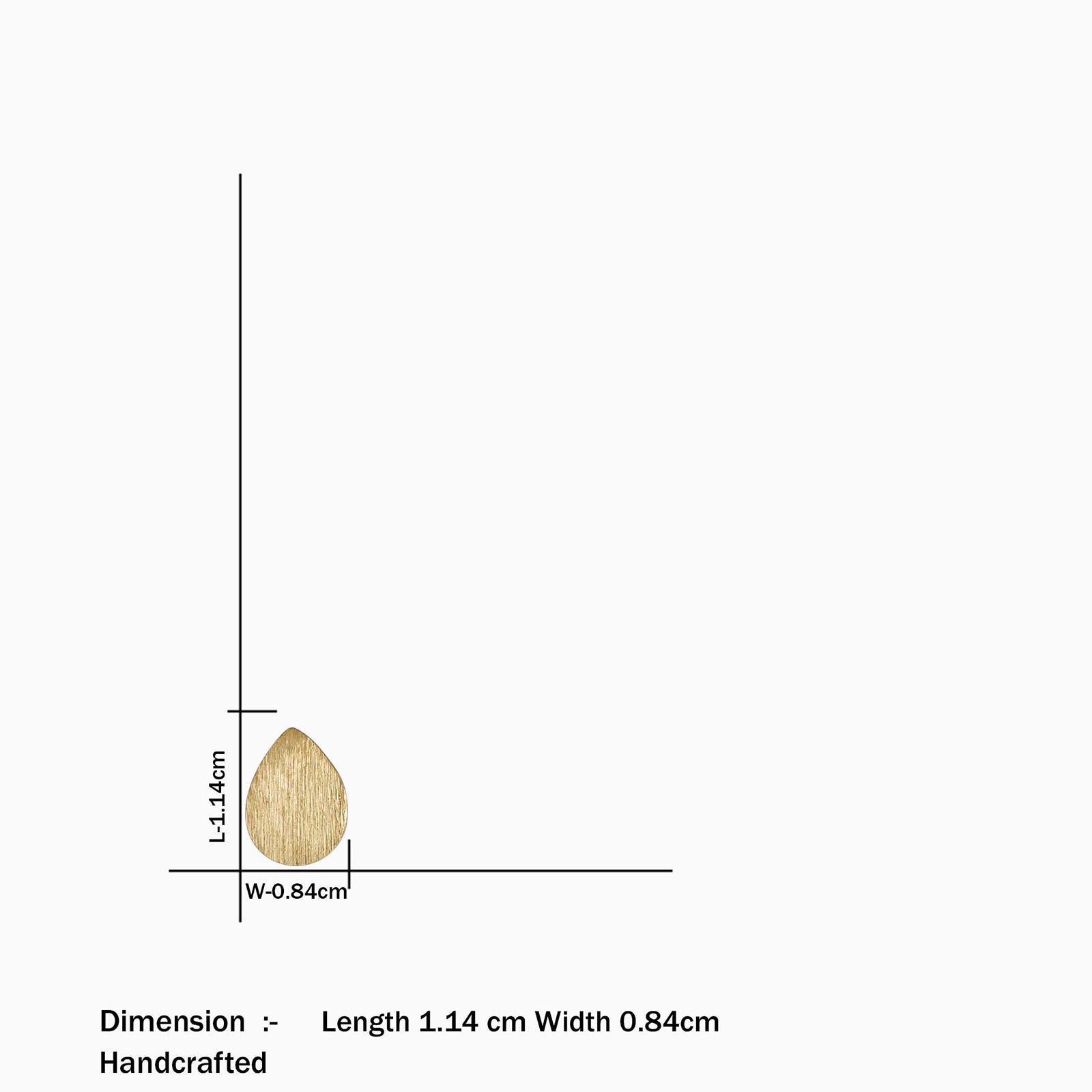 Gold Plated Silver Drop Stud Earrings