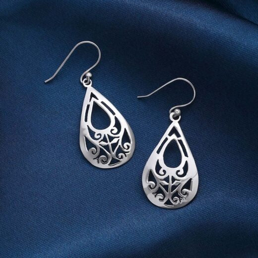 Pure Silver Drop Earrings - Classic Teardrop Dangle - Tweov Jewels