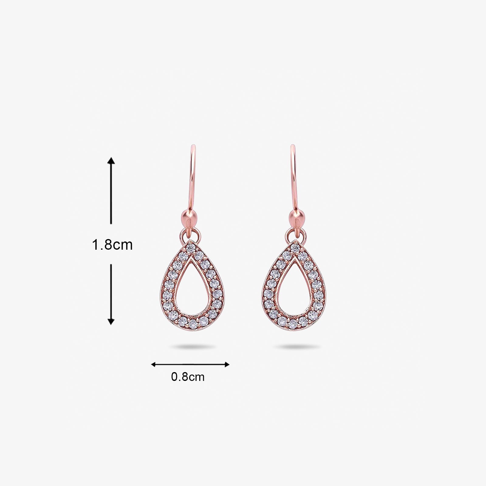 Pure Silver Earrings - Enriched With CZ Stones - Tweov Jewels