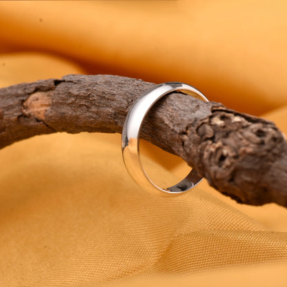 Pure Silver Ring - Sleek Plain Design - Tweov Jewels