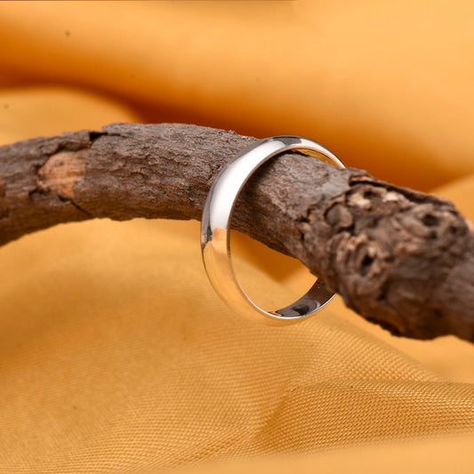 Pure Silver Ring - Sleek Plain Design - Tweov Jewels